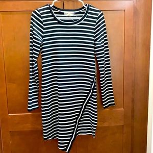 Black and White Striped Dress